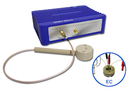 eQCM-I Micro: QCM-D system with combined electrochemical measurement